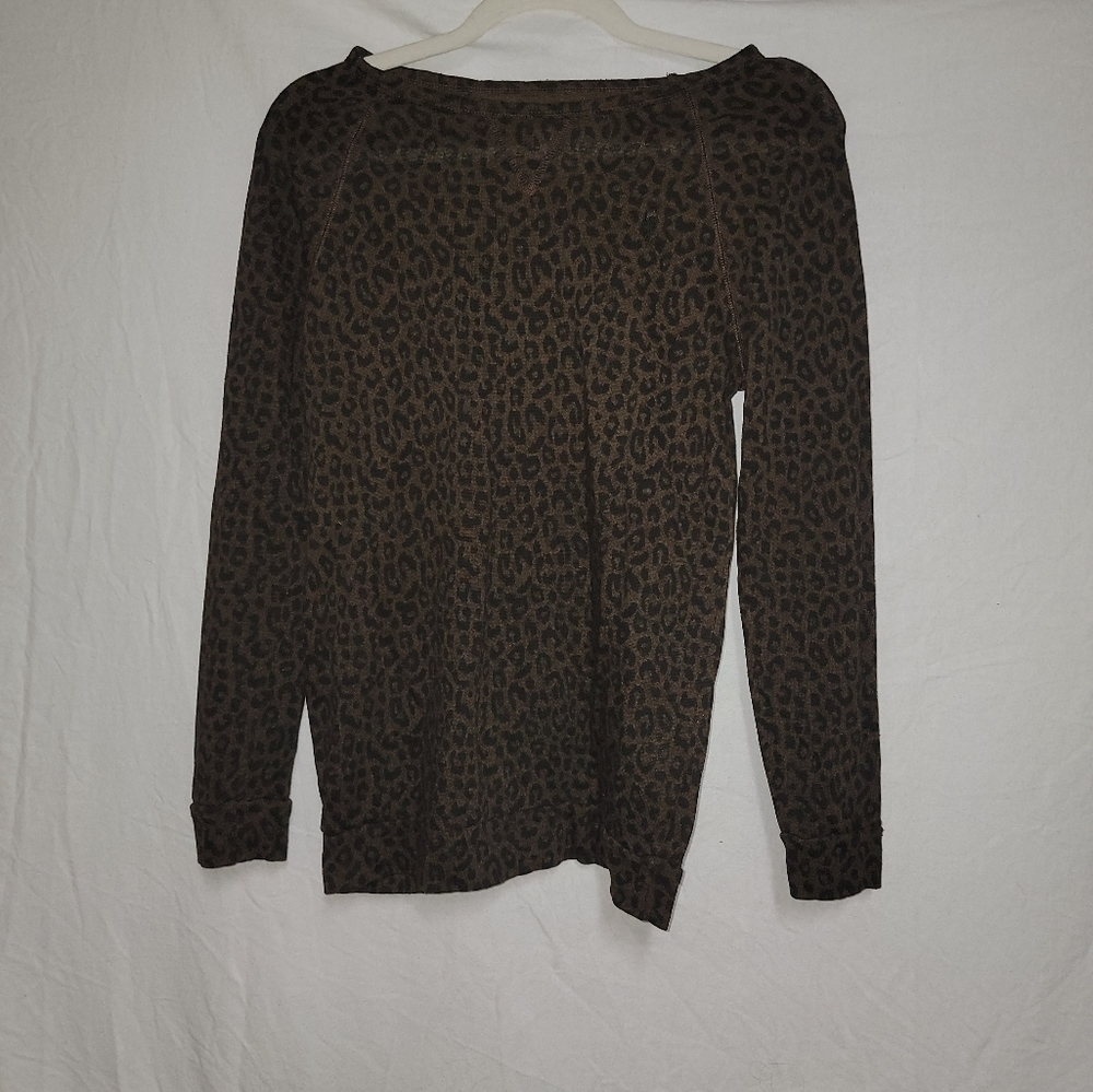 🧡OBEY Propaganda Leopard Print Waffle Knit Top
